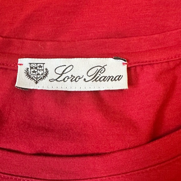 Loro Piana | Classic Red Women's T-Shirt - Picture 5 of 8